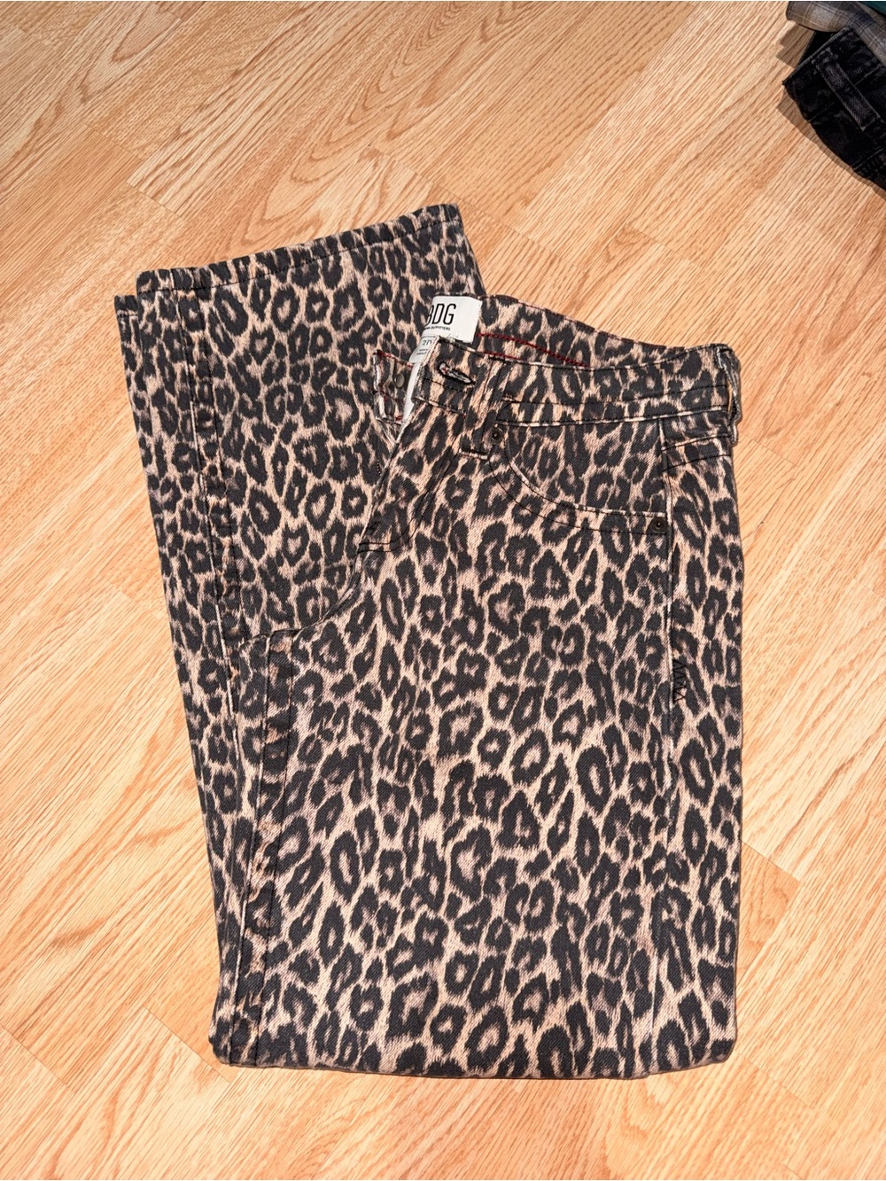 BDG Leopard Print Baggy Lowrise Jean